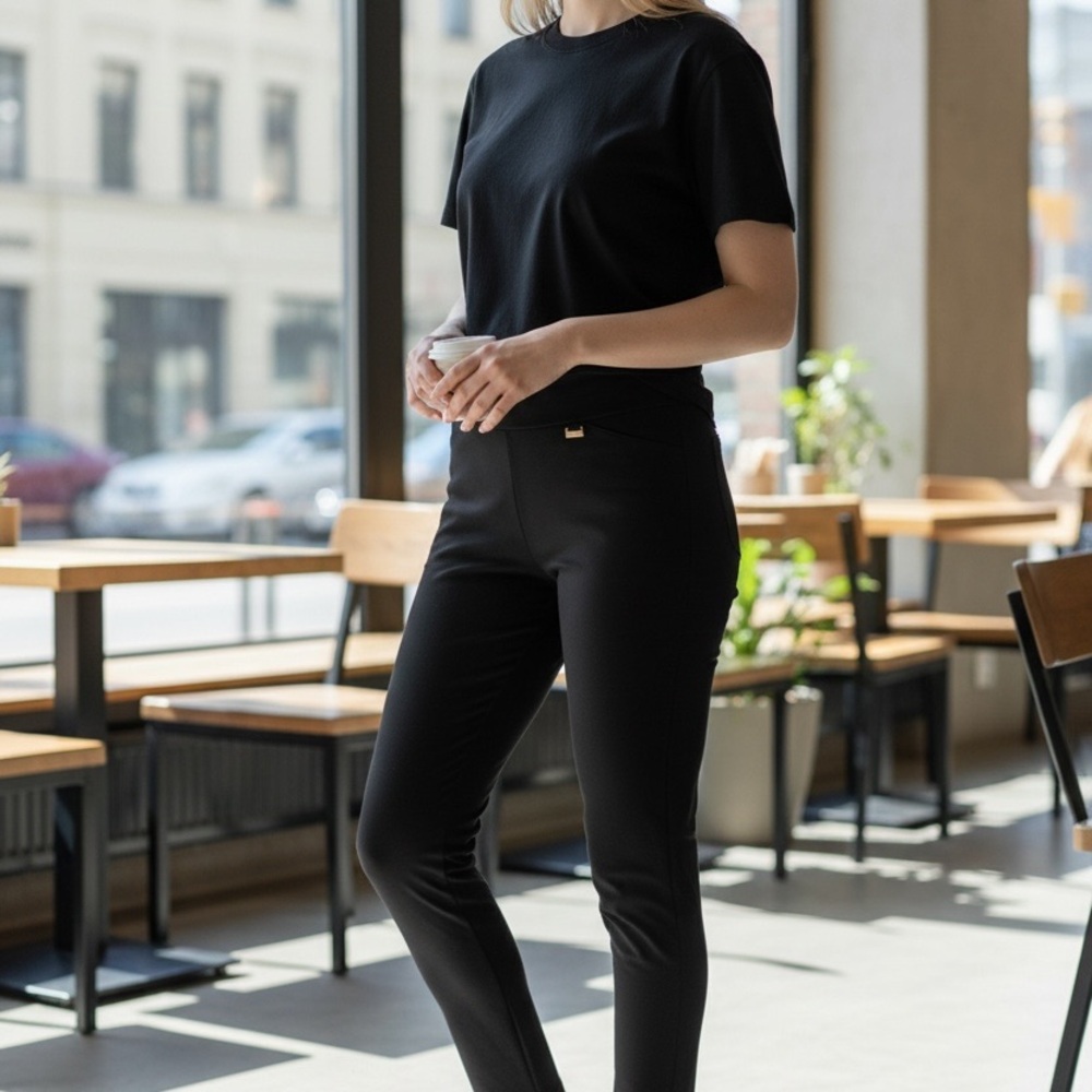 Anne Klein Black Women's Leggings